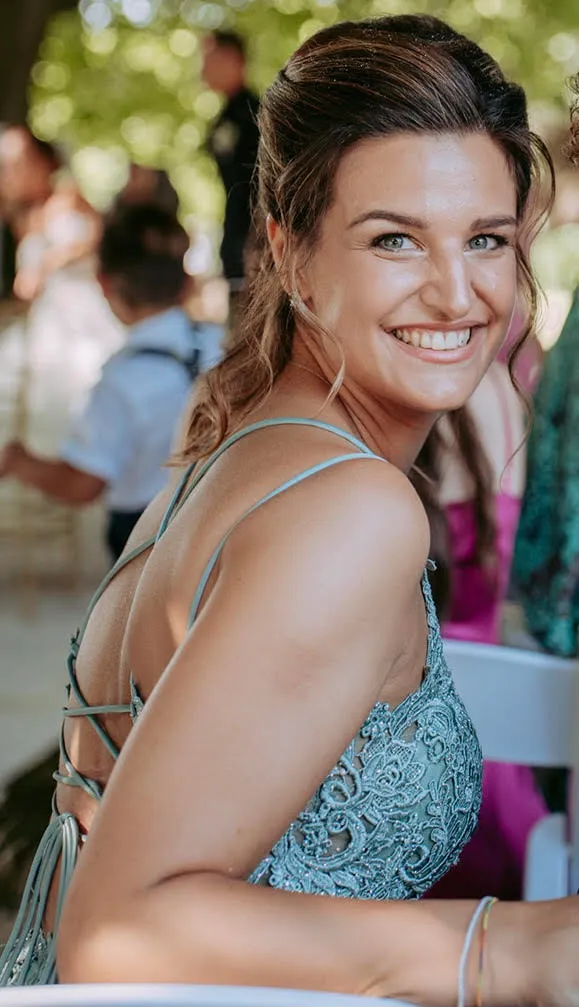 Silvia smiling